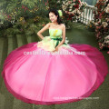 Top quality 100% beaded modern evening dress gown peach pink evening gown quinceanera dresses ball gown